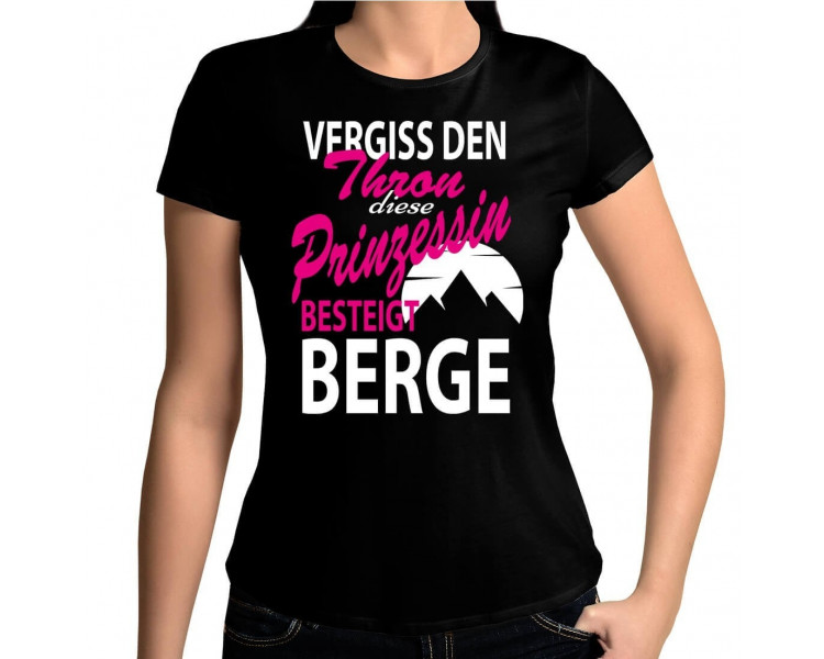 Vergiss den Thron die Prinzessin besteigt Berge T-Shirt Hoodie Sport & Freizeit 18,90 €