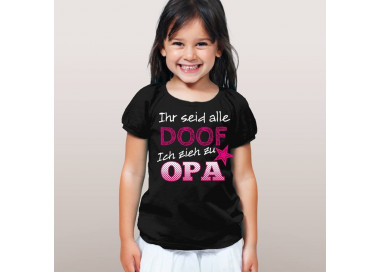 ihr seid alle doof Ich zieh zu Opa T-Shirt Hoodie Baby & Familie  18,90 €