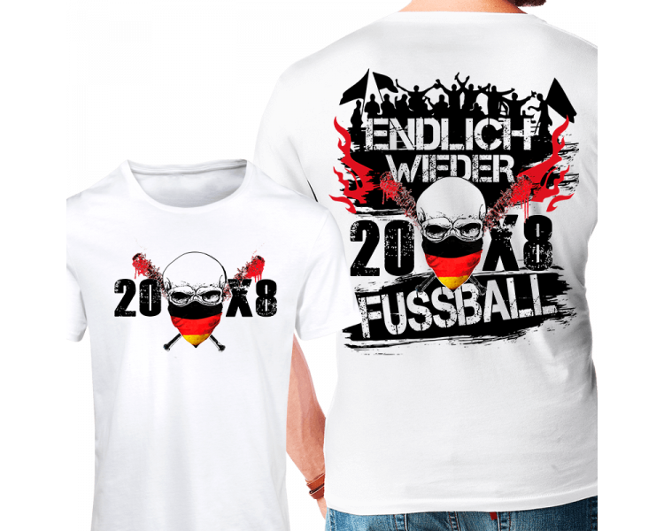 Endlich wieder Fussball WM Russland T-Shirt Front Back WM Shirts 21,90 €