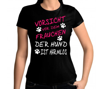 Vorsicht vor dem Frauchen T-Shirt Hoodie Sport & Freizeit 18,90 €