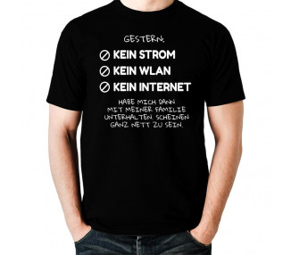 Stromausfall kein wlan T-Shirt Hoodie Party, Fun & Urlaub 18,90 €