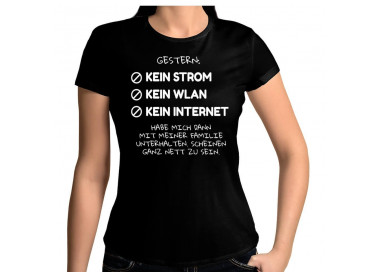 Stromausfall kein wlan T-Shirt Hoodie Party, Fun & Urlaub 18,90 €