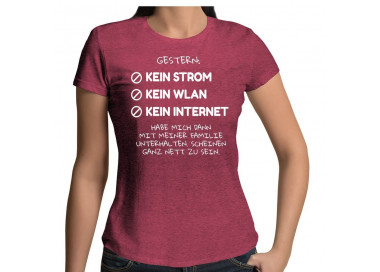 Stromausfall kein wlan T-Shirt Hoodie Party, Fun & Urlaub 18,90 €