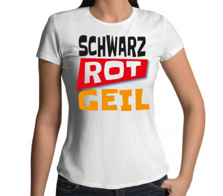 Schwarz Rot Geil Fanshirt Deutschland T-Shirt WM Shirts 18,90 €