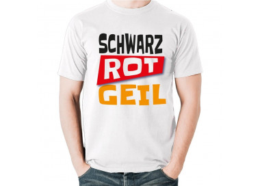 Schwarz Rot Geil Fanshirt Deutschland T-Shirt WM Shirts 18,90 €