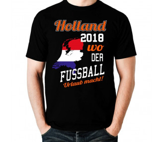 Holland 2018 wo der Fussball Urlaub macht T-Shirt Sport & Freizeit 18,90 €