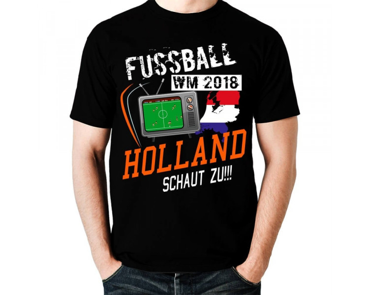 Fussball WM 2018 Holland schaut zu Funshirt T-Shirt Sport & Freizeit 18,90 €