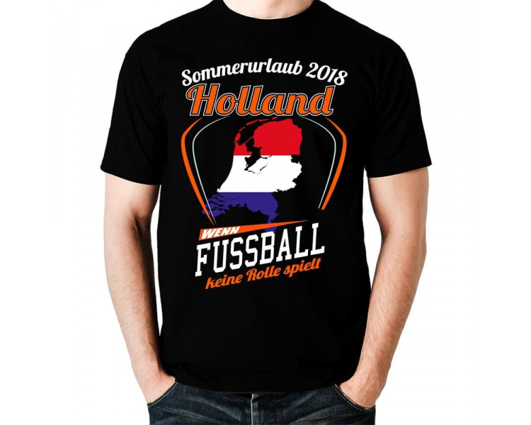 Sommerurlaub Holland 2018 wenn Fussball keine Rolle spielt T-Shirt WM Shirts 18,90 €