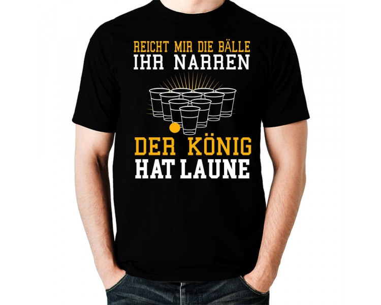 Beer Pong / BIER BONG König hat Laune FEIERN T-Shirt Hoodie Party, Fun & Urlaub 18,90 €