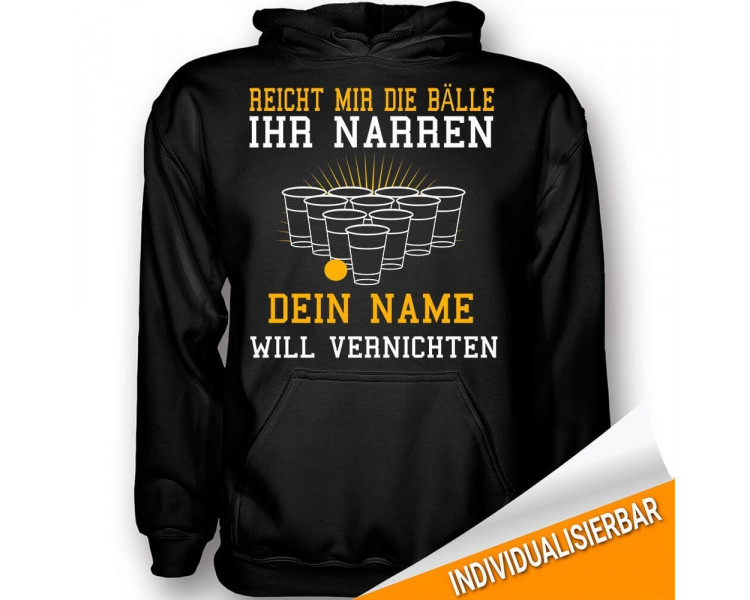 Beer Pong / BIER BONG Dein Name FEIERN T-Shirt Hoodie Party, Fun & Urlaub 18,90 €