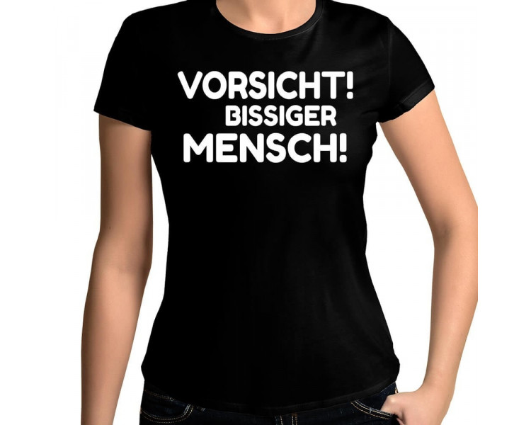 Vorsicht bissiger Mensch T-Shirt Hoodie Party, Fun & Urlaub 18,90 €