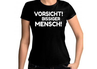 Vorsicht bissiger Mensch T-Shirt Hoodie Party, Fun & Urlaub 18,90 €