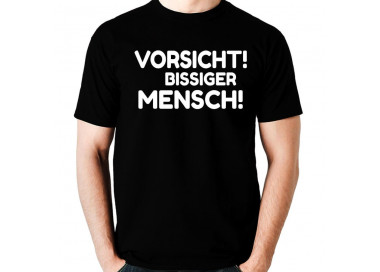 Vorsicht bissiger Mensch T-Shirt Hoodie Party, Fun & Urlaub 18,90 €