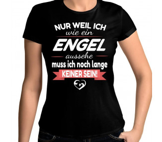 Nur weil ich wie ein Engel aussehe T-Shirt Hoodie Party, Fun & Urlaub 18,90 €