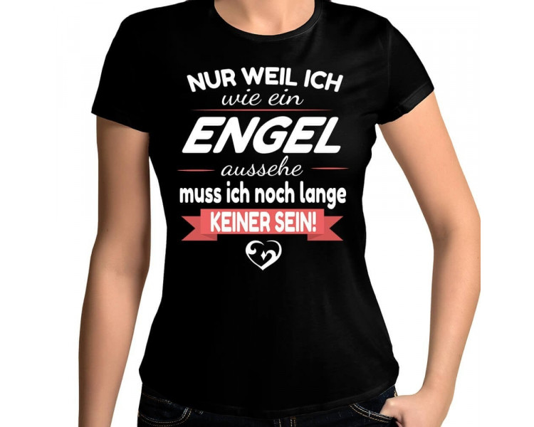 Nur weil ich wie ein Engel aussehe T-Shirt Hoodie Party, Fun & Urlaub 18,90 €