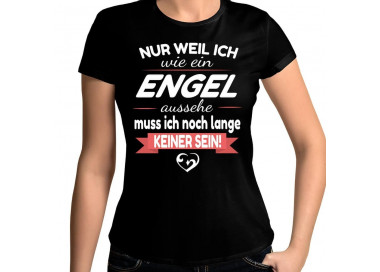 Nur weil ich wie ein Engel aussehe T-Shirt Hoodie Party, Fun & Urlaub 18,90 €