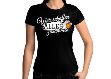 Wir schaffen alles zusammen Bier T-Shirt Paar-Shirts 18,90 €