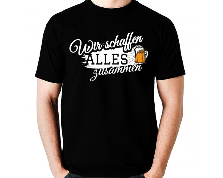 Wir schaffen alles zusammen Bier T-Shirt Paar-Shirts 18,90 €