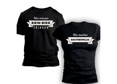 Wir müssen kein Bier trinken freiwillig Paar T-Shirt Hoodie Paar-Shirts 30,00 €