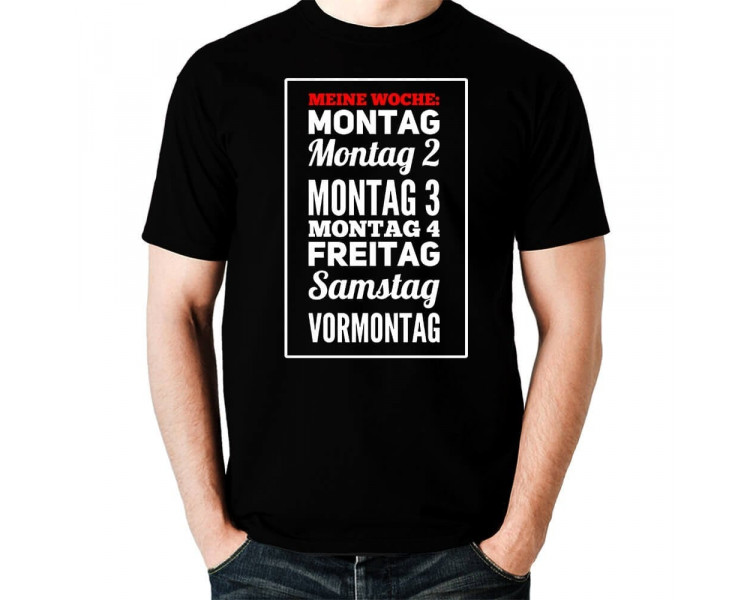 Meine Woche Fun T-Shirt Hoodie Schule, Studium & Beruf 18,90 €