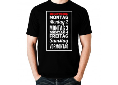 Meine Woche Fun T-Shirt Hoodie Schule, Studium & Beruf 18,90 €