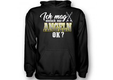 Ich mag einfach nur Angeln, Ok? T-Shirt Hoodie Sport & Freizeit 18,90 €