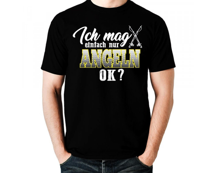 Ich mag einfach nur Angeln, Ok? T-Shirt Hoodie Sport & Freizeit 18,90 €