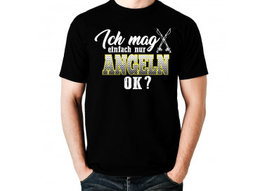 Ich mag einfach nur Angeln, Ok? T-Shirt Hoodie Sport & Freizeit 18,90 €