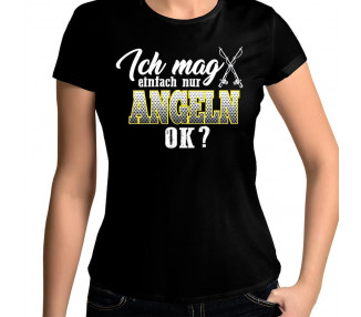 Ich mag einfach nur Angeln, Ok? T-Shirt Hoodie Sport & Freizeit 18,90 €