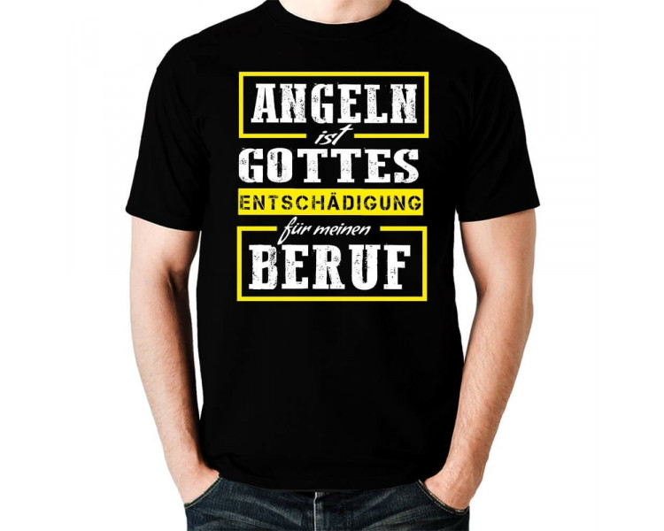 Angeln ist Gottes Entschädigung Beruf T-Shirt Hoodie Sport & Freizeit 18,90 €