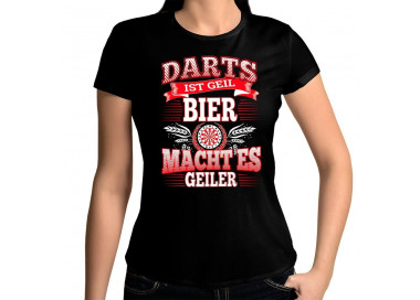 Darts ist geil - Bier macht es geiler T-Shirt Hoodie Sport & Freizeit 18,90 €