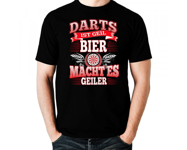 Darts ist geil - Bier macht es geiler T-Shirt Hoodie Sport & Freizeit 18,90 €
