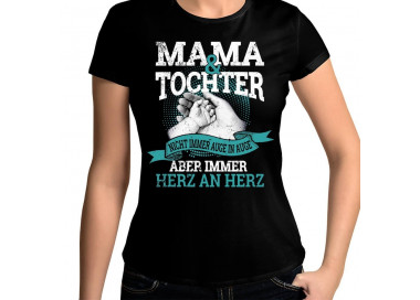 Mama und Tochter Herz an Herz T-Shirt Hoodie Baby & Familie  30,90 €
