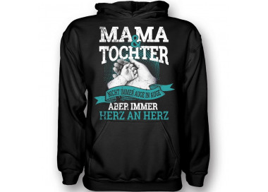 Mama und Tochter Herz an Herz T-Shirt Hoodie Baby & Familie  30,90 €