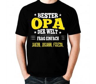 Bester Opa der Welt -Frag einfach T-Shirt Hoodie Baby & Familie  18,90 €
