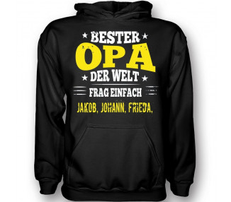 Bester Opa der Welt -Frag einfach T-Shirt Hoodie Baby & Familie  18,90 €