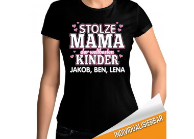 Stolze Mama der weltbesten... T-Shirt Hoodie Baby & Familie  28,90 €