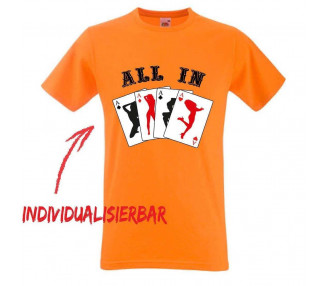 All In -Sexy Pokerblatt T-Shirt JGA 16,50 €