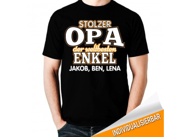 stolzer Opa der weltbesten Enkel... T-Shirt Hoodie Baby & Familie  18,90 €