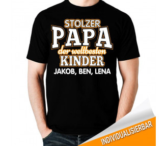 stolzer Papa der weltbesten Kinder... T-Shirt Hoodie Baby & Familie  18,90 €