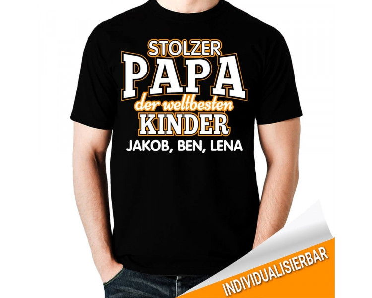 stolzer Papa der weltbesten Kinder... T-Shirt Hoodie Baby & Familie  18,90 €