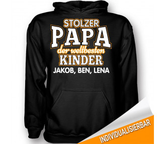 stolzer Papa der weltbesten Kinder... T-Shirt Hoodie Baby & Familie  18,90 €