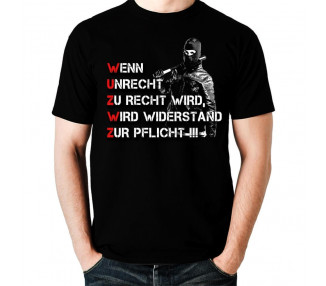 Wenn unrecht zur recht wird - wird widerstand zur pflicht T-Shirt Hoodie Politik 18,90 €