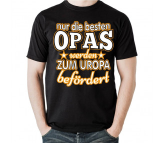 nur die besten Opas werden zum Uropa befördert T-Shirt Hoodie Baby & Familie  18,90 €