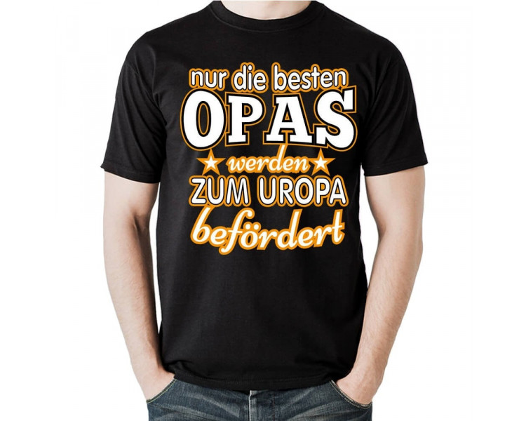 nur die besten Opas werden zum Uropa befördert T-Shirt Hoodie Baby & Familie  18,90 €