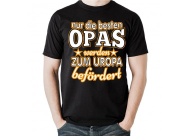 nur die besten Opas werden zum Uropa befördert T-Shirt Hoodie Baby & Familie  18,90 €