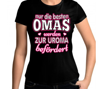 Nur die besten Omas werden zur Uroma befördert T-Shirt Hoodie Baby & Familie  30,90 €