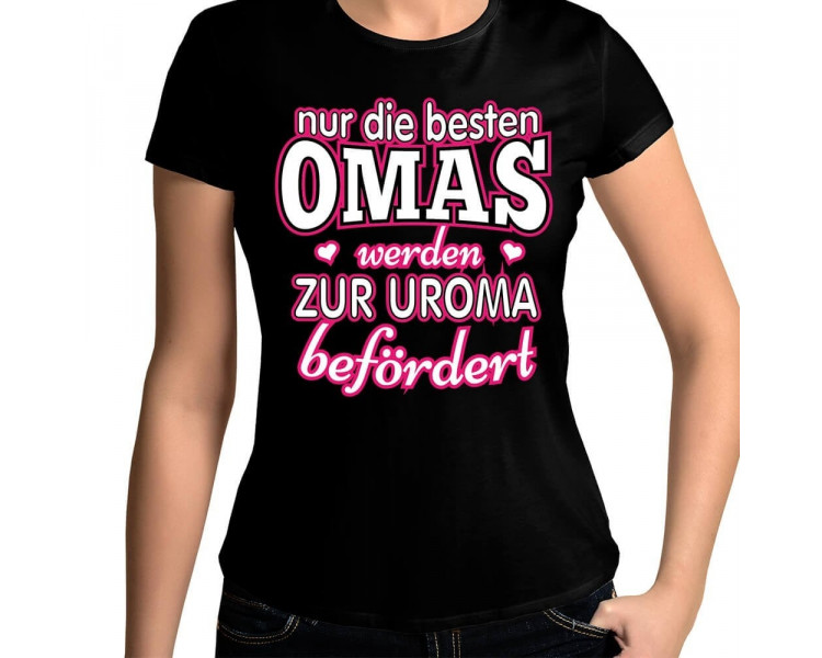 Nur die besten Omas werden zur Uroma befördert T-Shirt Hoodie Baby & Familie  30,90 €