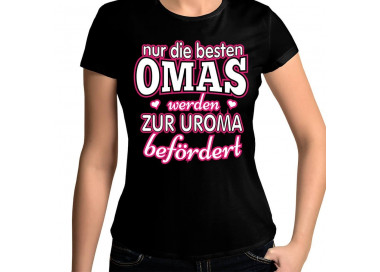 Nur die besten Omas werden zur Uroma befördert T-Shirt Hoodie Baby & Familie  30,90 €