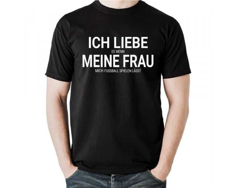 Ich liebe meine Frau Fussball T-Shirt Hoodie Sport & Freizeit 18,90 €